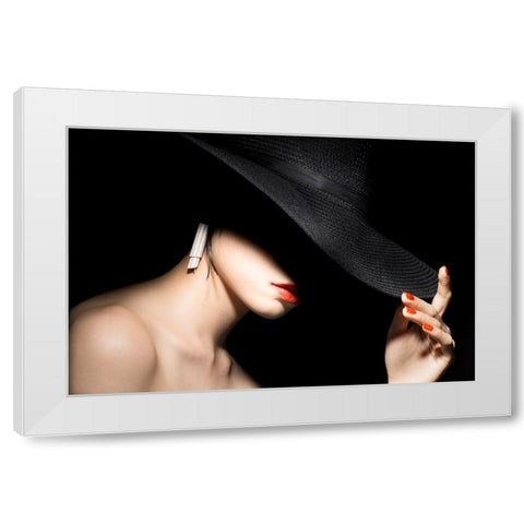 Shadow White Modern Wood Framed Art Print by Washimi, Masatoshi