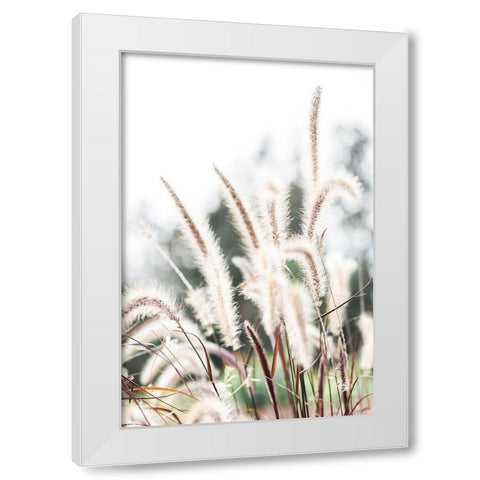 Grass White Modern Wood Framed Art Print by 1x Studio III