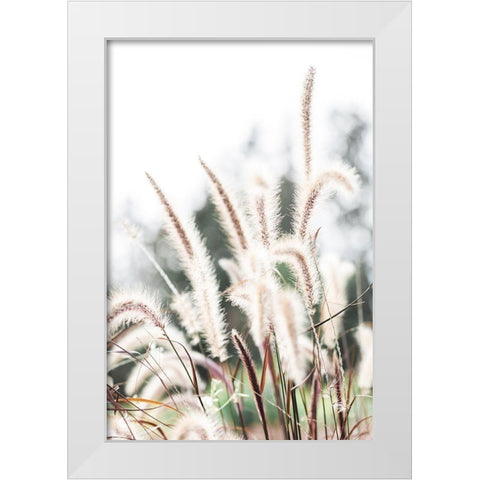 Grass White Modern Wood Framed Art Print by 1x Studio III