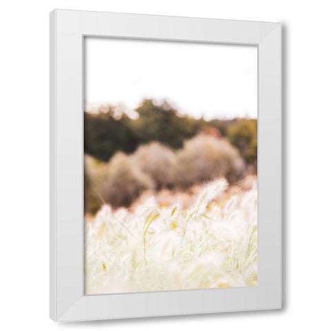 Meadow White Modern Wood Framed Art Print by 1x Studio III