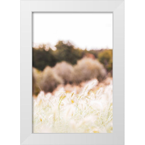 Meadow White Modern Wood Framed Art Print by 1x Studio III