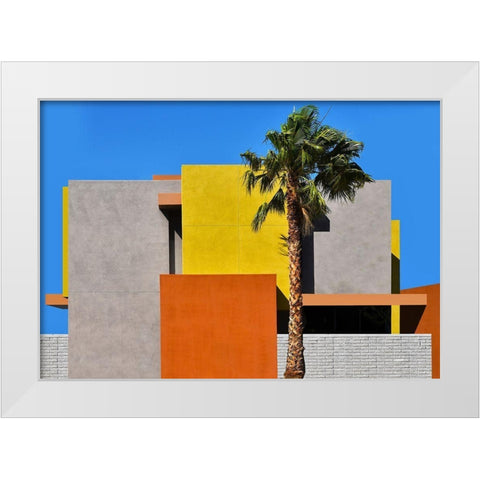 Architecture - Phoenix Arizona White Modern Wood Framed Art Print by Orbach, Arnon