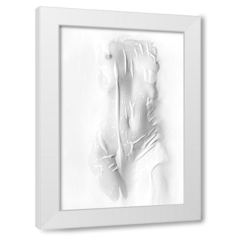 Purity White Modern Wood Framed Art Print by Belokonov, Boris