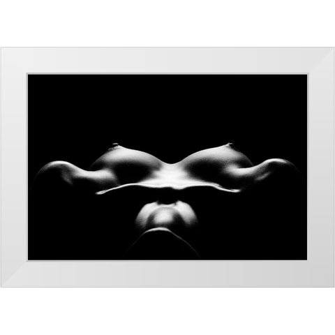 Glare White Modern Wood Framed Art Print by Markachev, Leonid
