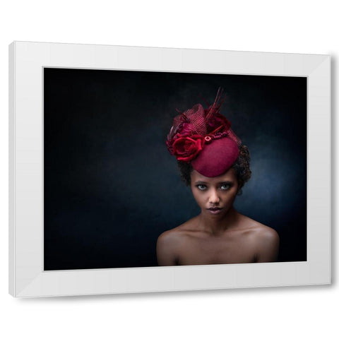 I Will Leave My Hat On White Modern Wood Framed Art Print by Stalmans, Luc