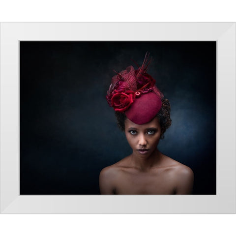 I Will Leave My Hat On White Modern Wood Framed Art Print by Stalmans, Luc