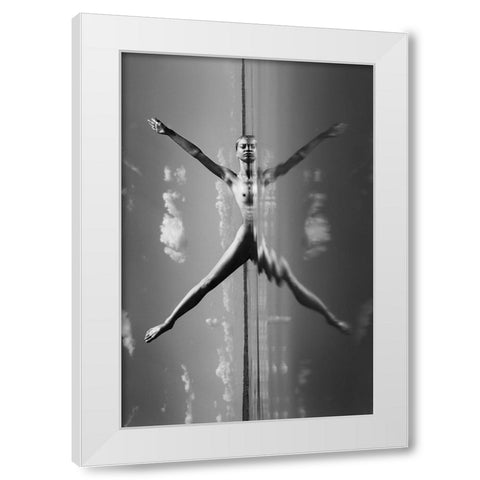 Expanse Dy 2 White Modern Wood Framed Art Print by Faletkin, Mikhail