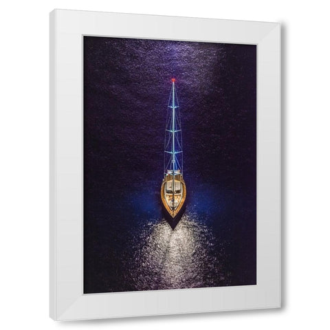 Equilibrium White Modern Wood Framed Art Print by Coppola, Mario