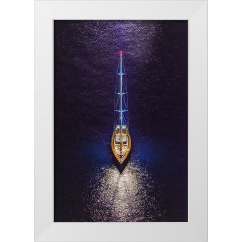 Equilibrium White Modern Wood Framed Art Print by Coppola, Mario