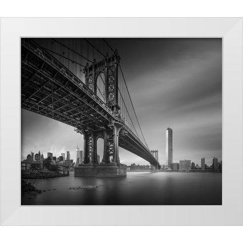 Next To Manhattan White Modern Wood Framed Art Print by Wada, Yoshihiko