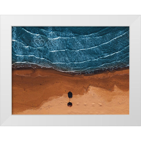 The Sentinel White Modern Wood Framed Art Print by Petrini, Alessandro