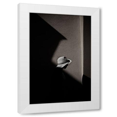 Incinerate White Modern Wood Framed Art Print by Barone, Vincenzo