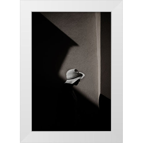 Incinerate White Modern Wood Framed Art Print by Barone, Vincenzo