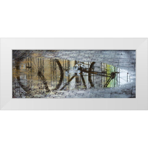 After The Rain White Modern Wood Framed Art Print by Erkmen, Ugur
