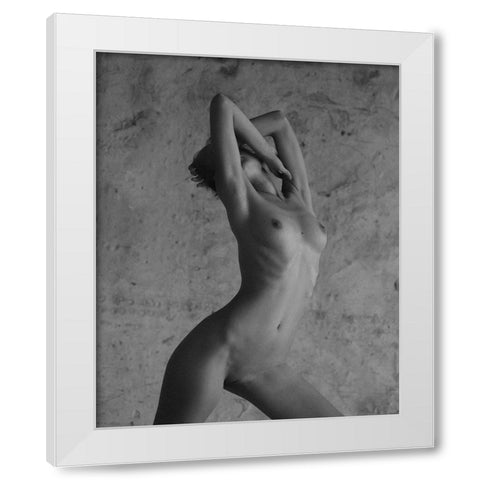 Untitled White Modern Wood Framed Art Print by Pereverzov, Alexander