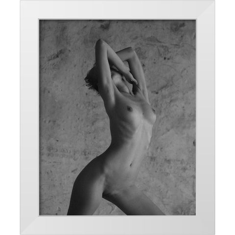 Untitled White Modern Wood Framed Art Print by Pereverzov, Alexander