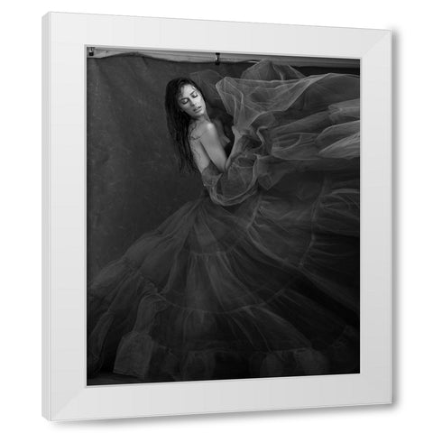 Indomable White Modern Wood Framed Art Print by Diaz, Anderson
