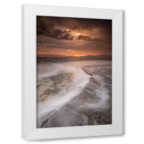 Salt Shelf White Modern Wood Framed Art Print by Ehrlich, Amir