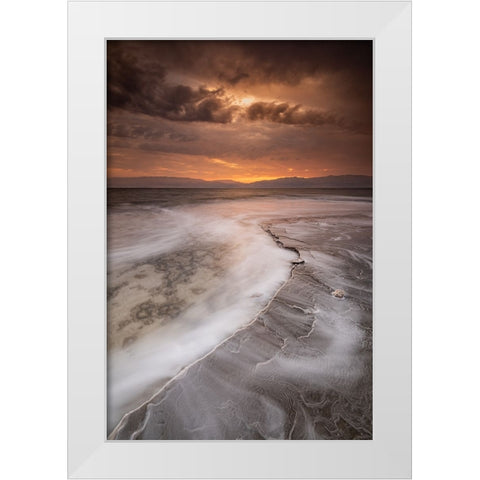 Salt Shelf White Modern Wood Framed Art Print by Ehrlich, Amir