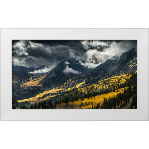 Untitled White Modern Wood Framed Art Print by Ali Amir, Abbas