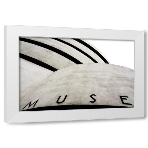 Muse_um White Modern Wood Framed Art Print by Bertazzi, Flavio