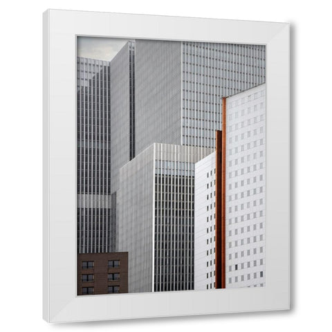Tower Society White Modern Wood Framed Art Print by Claes, Gilbert