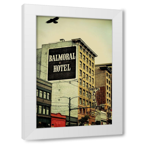 Balmoral Hotel White Modern Wood Framed Art Print by Lops, Diego