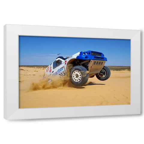 KING OF DESERT White Modern Wood Framed Art Print by Alaberdov, Arsen