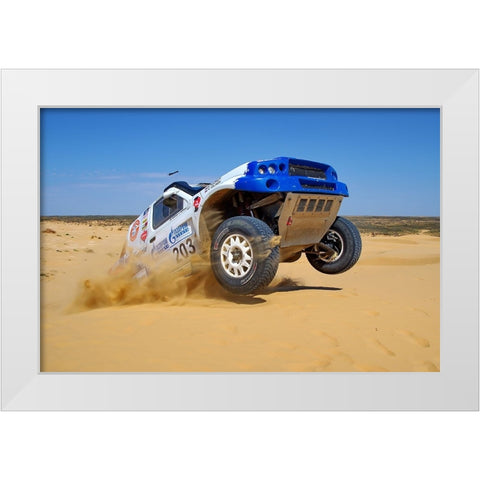 KING OF DESERT White Modern Wood Framed Art Print by Alaberdov, Arsen