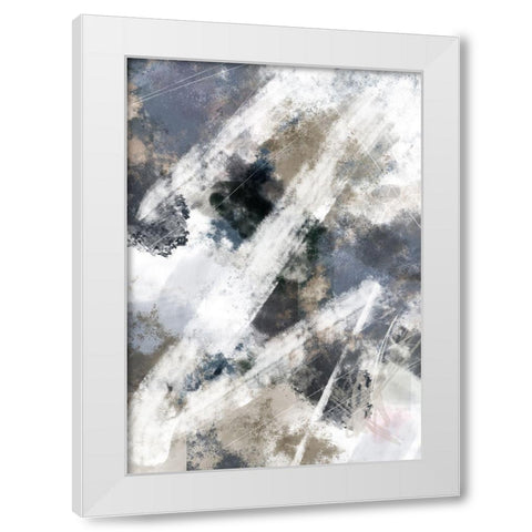 Zig Zag White Modern Wood Framed Art Print by 1x Studio II