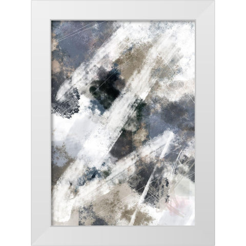 Zig Zag White Modern Wood Framed Art Print by 1x Studio II