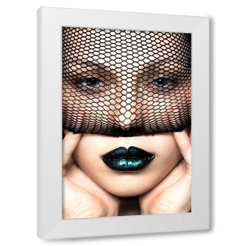 Liana portrait White Modern Wood Framed Art Print by Ventura, Andrea