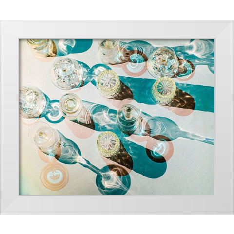 Fragile shapes White Modern Wood Framed Art Print by Valentina Patrascoiu, Monica