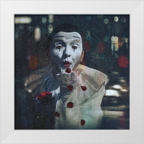 Despite the bad weather .. White Modern Wood Framed Art Print by Simongulashvili, Natalia