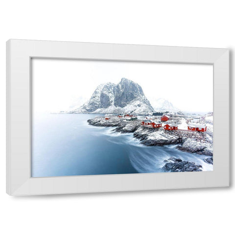 Hamnacy At Winter White Modern Wood Framed Art Print by Bohnenkamp, Timo