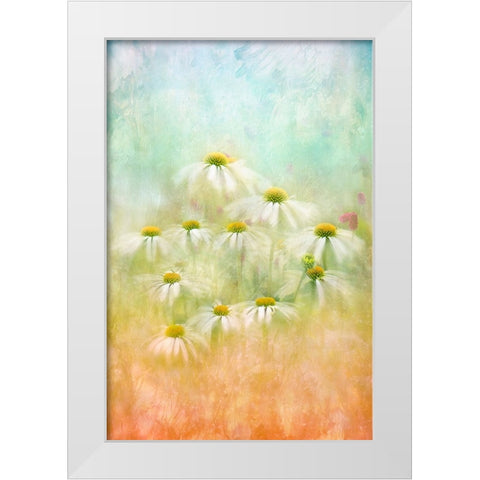 Subtle Summer White Modern Wood Framed Art Print by Parker, Jacky