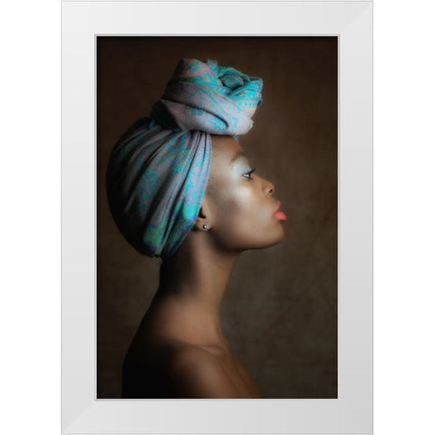Alisha White Modern Wood Framed Art Print by Franke, Ruth
