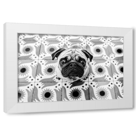 VudAo White Modern Wood Framed Art Print by Abreu, Pablo