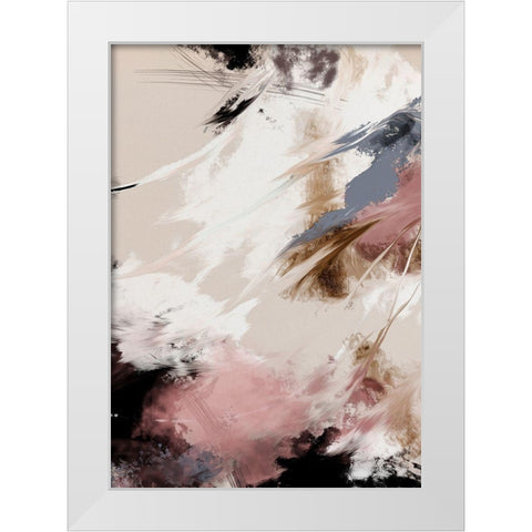 Splash Clouds White Modern Wood Framed Art Print by 1x Studio II