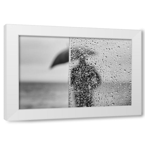 * White Modern Wood Framed Art Print by Melo, Josefina