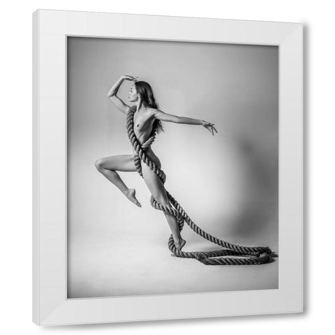 Eliska, Melbourne 2019 White Modern Wood Framed Art Print by Fritz, Ray