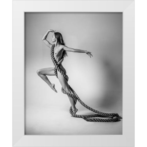 Eliska, Melbourne 2019 White Modern Wood Framed Art Print by Fritz, Ray