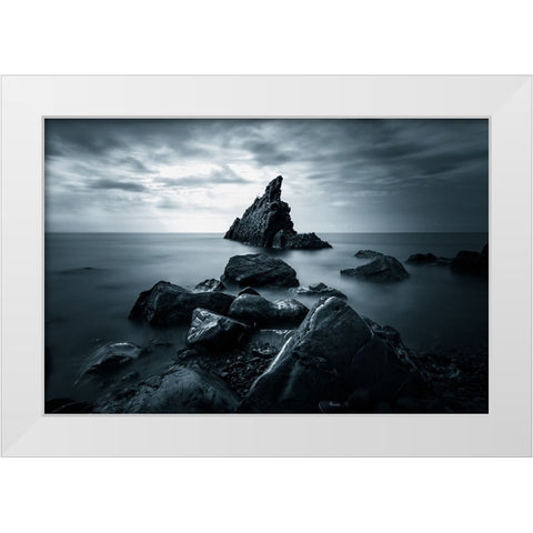 Life on earth ? White Modern Wood Framed Art Print by Giani, Cristiano