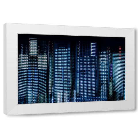 Tokyo Layers White Modern Wood Framed Art Print by Makoto, Sasaki