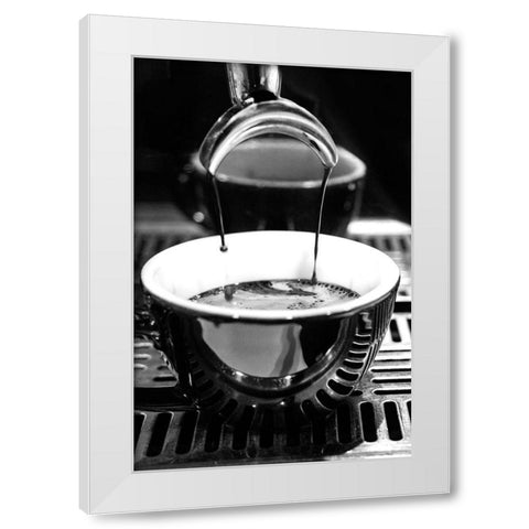 Coffee_004 White Modern Wood Framed Art Print by 1x Studio III