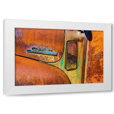 1950 Gmc Truck 195 White Modern Wood Framed Art Print by Beavis, Andrew