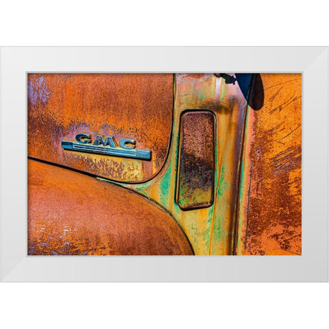 1950 Gmc Truck 195 White Modern Wood Framed Art Print by Beavis, Andrew