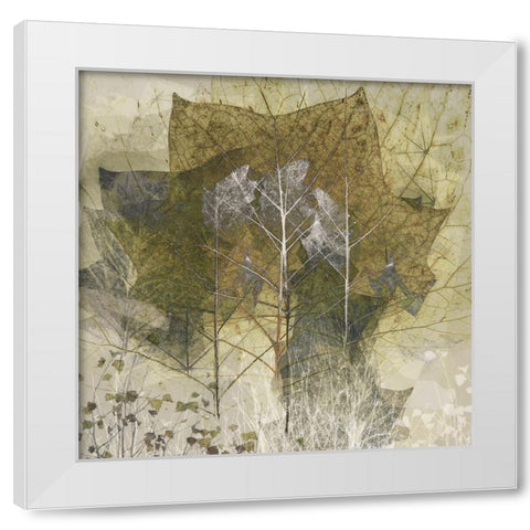 Transient White Modern Wood Framed Art Print by Talen, Nel