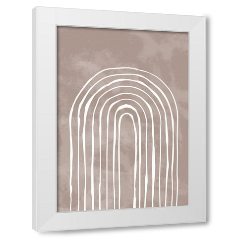 Arch_one way_003_white White Modern Wood Framed Art Print by 1x Studio II