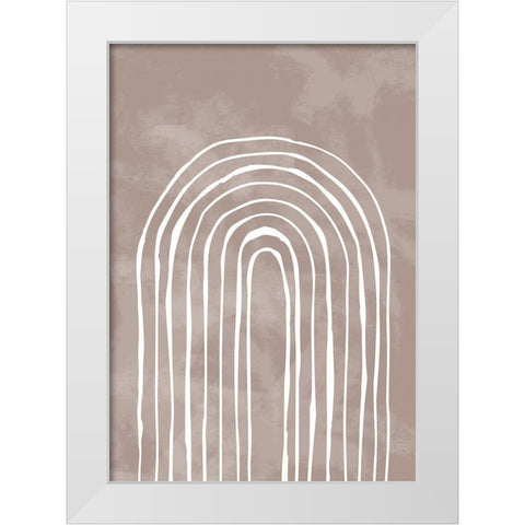 Arch_one way_003_white White Modern Wood Framed Art Print by 1x Studio II